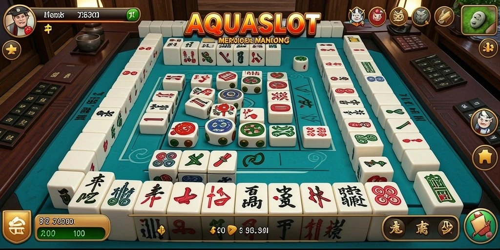 Tampilan gameplay AQUASLOT yang menegangkan dan seru.
