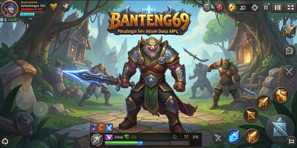 Tampilan gameplay BANTENG69 yang penuh aksi dan strategi.