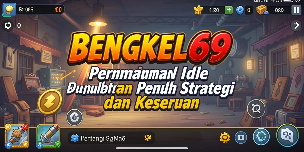 Tampilan menarik dari gameplay BENGKEL69 saat mengelola bengkel.