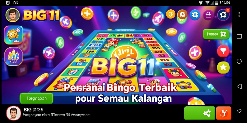 Screenshot utama BIG11 menampilkan gameplay Bingo yang seru dan interaktif.