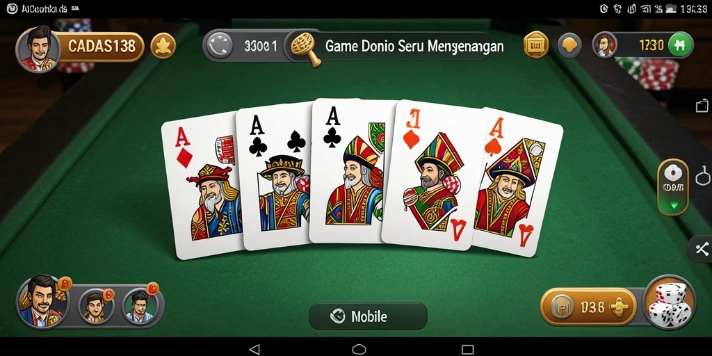 Tangkapan layar permainan Domino CADAS138 yang seru.