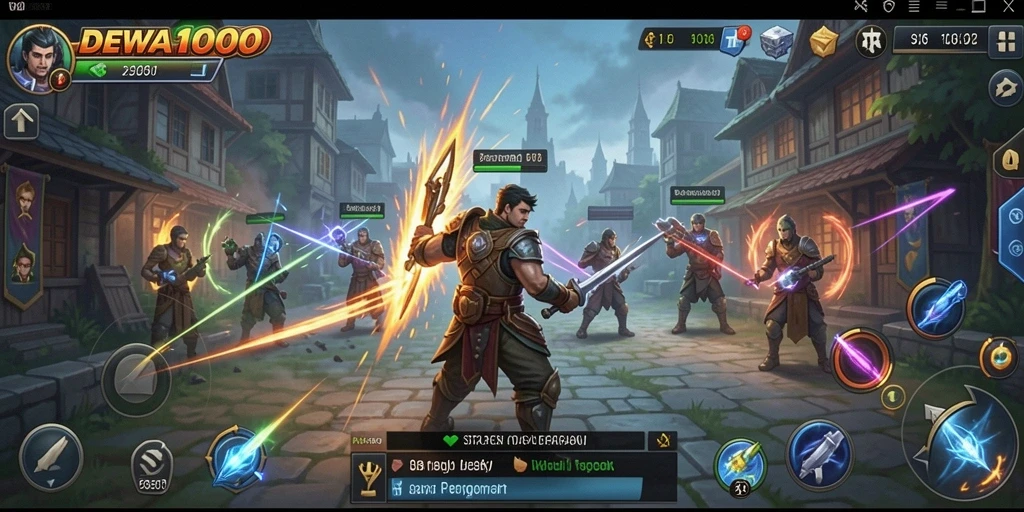 Tampilan menarik dari gameplay DEWA1000 yang penuh strategi.