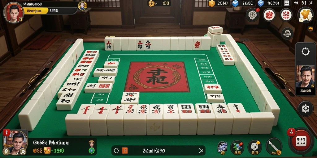 Screenshot utama G668 menampilkan gameplay Mahjong yang menarik dan seru.