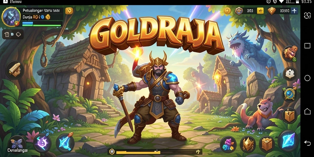 GOLDRAJA: Gameplay seru dalam petualangan RPG yang mendebarkan.