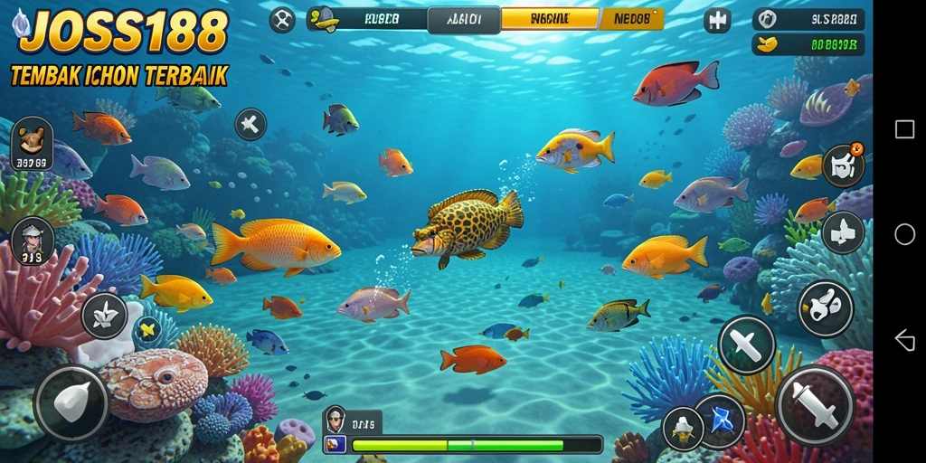 Tampilan menakjubkan dari gameplay Tembak Ikan JOSS188.