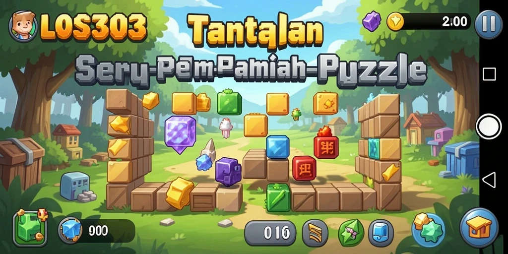 Screenshot utama LOS303 menampilkan gameplay Puzzle yang menantang dan menarik.