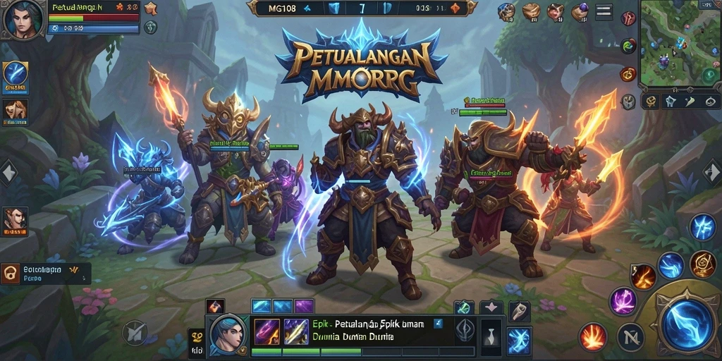 Tangkapan layar gameplay MG108 yang menampilkan petualangan yang mendebarkan.