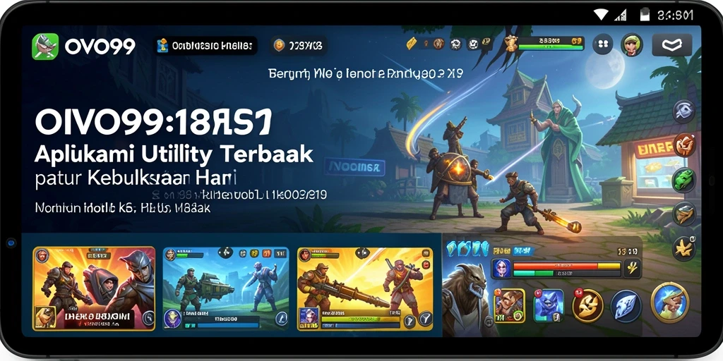 Tampilan antarmuka OVO99 yang menarik dan mudah digunakan.