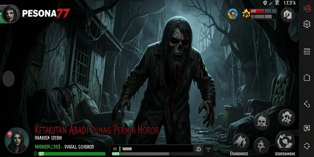 Tangkapan layar gameplay PESONA77 yang menakutkan dan mendebarkan.
