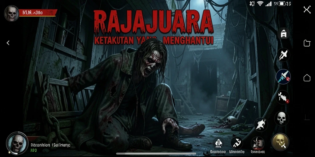 Gameplay RAJAJUARA dengan suasana Horror yang mencekam.