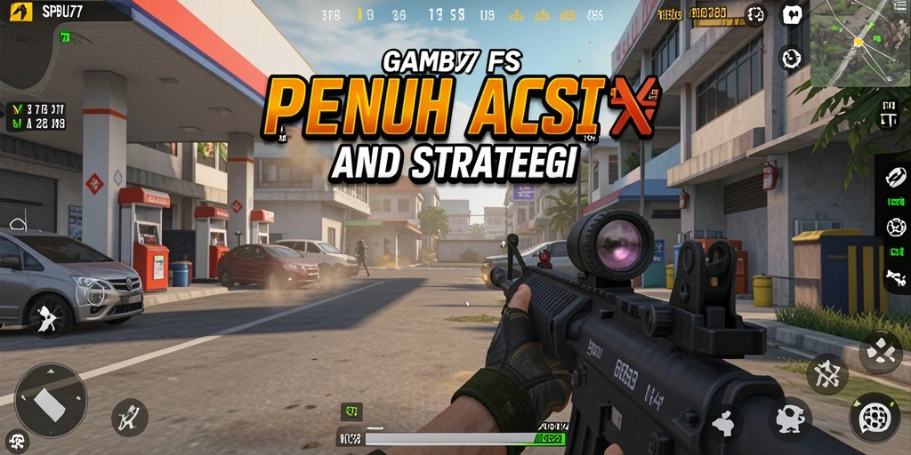 Tampilan gameplay aksi menegangkan di SPBU77 dengan grafis yang menawan.