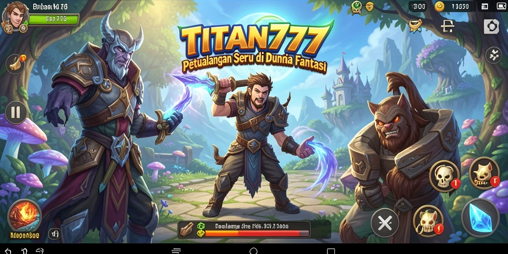 Tampilan gameplay TITAN777 yang menakjubkan dalam dunia petualangan.