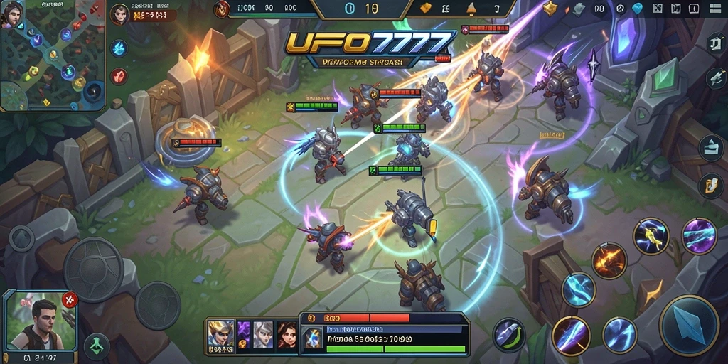 Tampilan gameplay seru dari <strong>UFO777</strong> dengan pertarungan antar karakter.